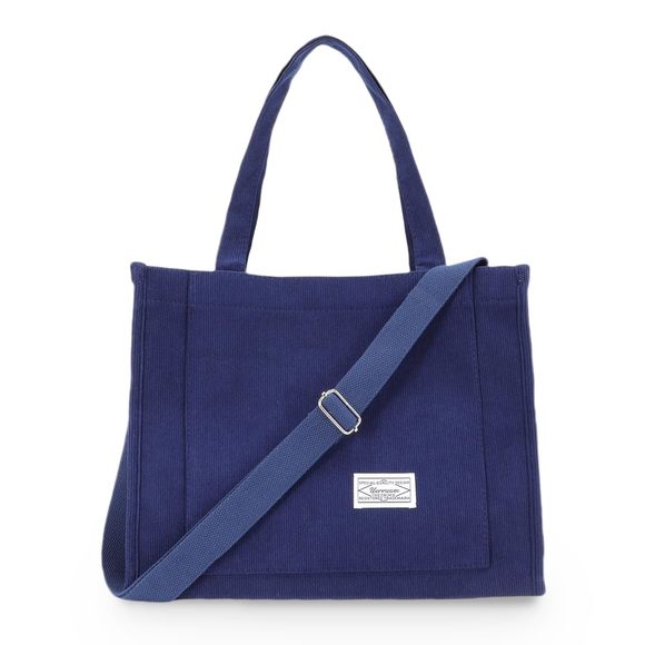 Corduroy Tote Bag Work Crossbody Purse <3 - Picture 1 of 6
